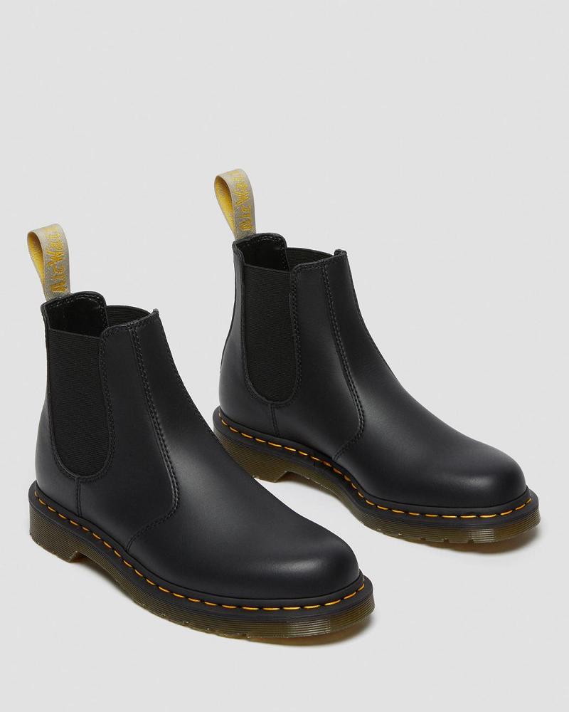 Botines Chelsea Dr Martens Vegan 2976 Felix Hombre Negros | MX 30OKI